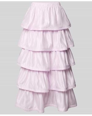 Vero Moda Maxi-Rock mit 3D-Rüschendetails Modell 'NATALIE' - Pink