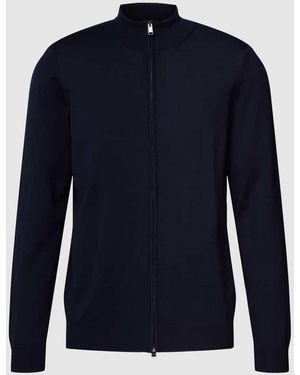 BOSS Cardigan Mit Label-Detail Modell 'Balonso' - Blau
