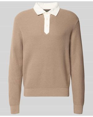 GANT Regular Fit Pullover aus Baumwoll-Woll-Mix - Natur