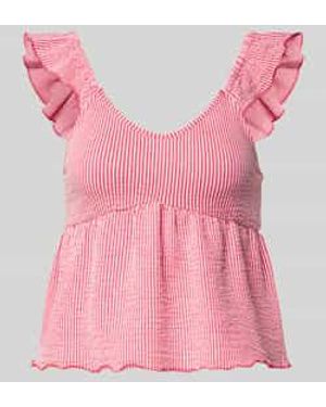 ONLY Regular Fit Tanktop Van Katoenmix Model 'Misty' - Roze