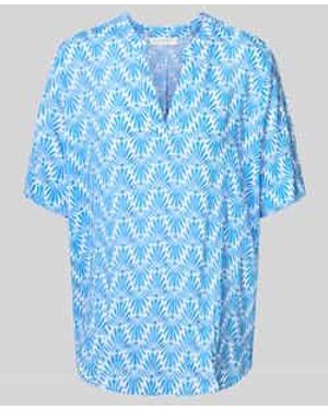Eterna Blouses Korte Mouw - Blauw