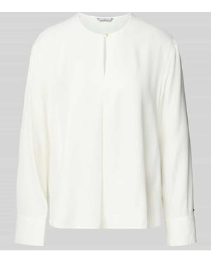 Tommy Hilfiger Relaxed Fit Langarmbluse aus reiner Viskose - Weiß