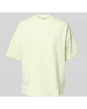 Carhartt T-Shirt mit geripptem Rundhalsausschnitt - Gelb