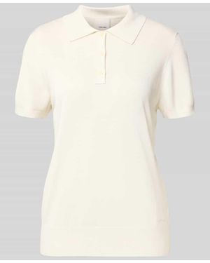 Calvin Klein Slim Fit Poloshirt aus reiner Viskose - Natur