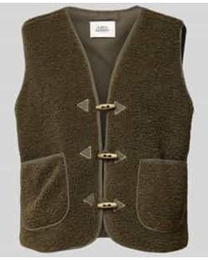 Lolly's Laundry Gilet Met Opgestikte Zakken - Groen