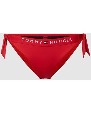 Tommy Hilfiger Bikini-Hose Mit Seitlichen Schnürungen Modell 'Original' - Rot