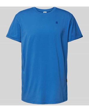 G-Star Loose Fit T-Shirt aus reiner Baumwolle Modell 'LASH' - Blau