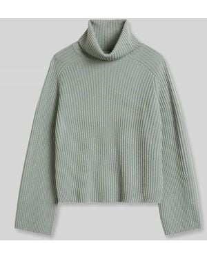 Marc O' Polo Turtleneck mit Label-Detail - Grün