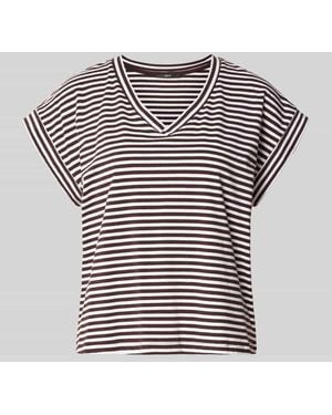 Zero T-Shirt mit V-Ausschnitt - Grau