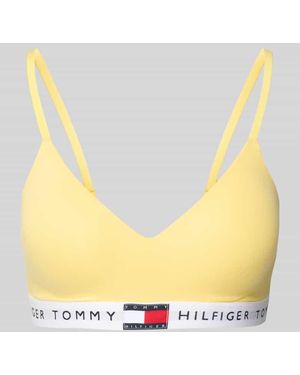 Tommy Hilfiger Bralette aus Baumwoll-Elasthan-Mix - Mettallic