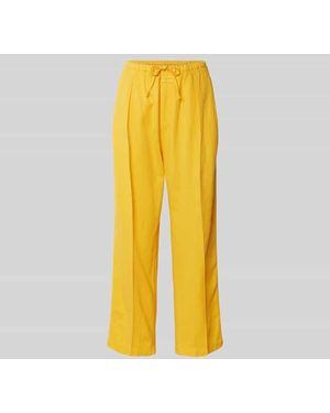 Closed Stoffhose mit Leinen-Anteil - Gelb