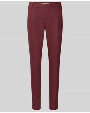 Mos Mosh Slim Fit Anzughose aus Baumwoll-Mix - Rot
