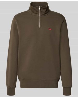 Levi's Regular Fit Troyer aus reiner Baumwolle - Grün