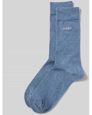 Joop! Socken mit Label-Print - Blau