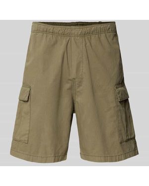 Review Cargoshorts mit elastischem Bund - Grün