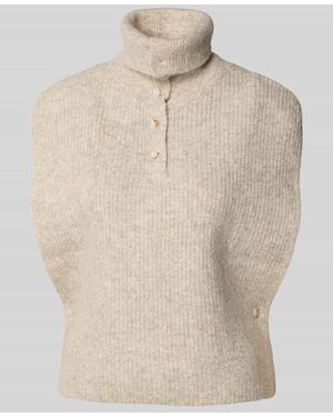 Mbym Relaxed Fit Pullunder in Strick-Optik Modell 'Tristiana' - Natur