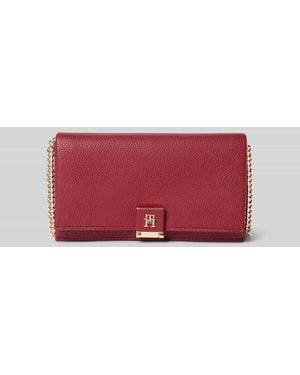 Tommy Hilfiger Umhängetasche in Leder-Optik - Rot