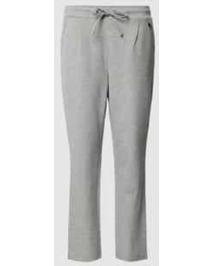 Fransa Stretch Fit Stoffen Broek Met Bandplooien - Grijs