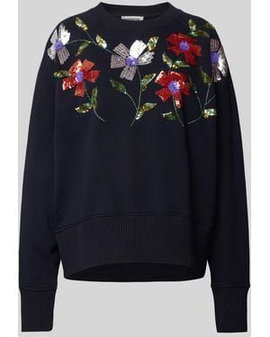 Essentiel Antwerp Sweatshirt mit gerippten Abschlüssen - Blau