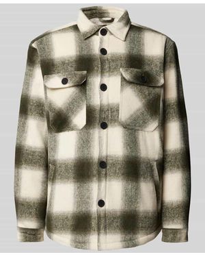 Redefined Rebel Regular Fit Hemdjacke Mit Aufgesetzten Brustpattentaschen - Grün