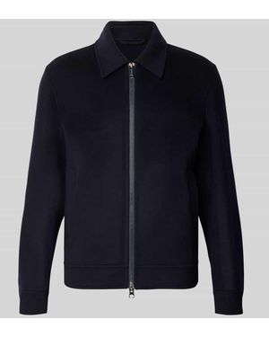 Strellson Regular Fit Blouson aus Woll-Mix Modell 'Light Wool' - Blau