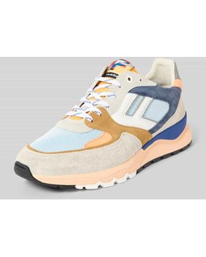 Floris Van Bommel Sneaker mit Label-Patch Modell 'De Treener' - Mettallic