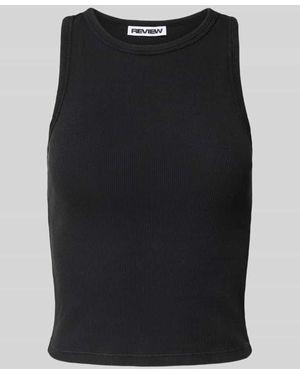 Review Tanktop mit Racerback - Schwarz
