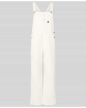 Carhartt Overall mit Brusttasche Modell 'BIB' - Weiß