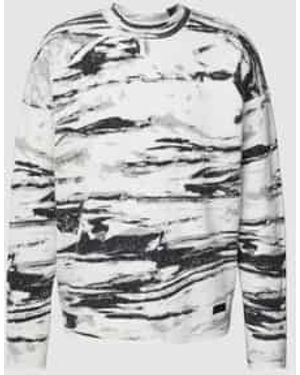 Calvin Klein Gebreide Pullover Met All-Over Motief - Grijs