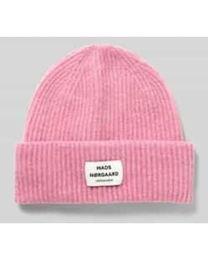 Mads Nørgaard Beanie Van Scheerwolmix, Model 'Tosca Anju' - Roze