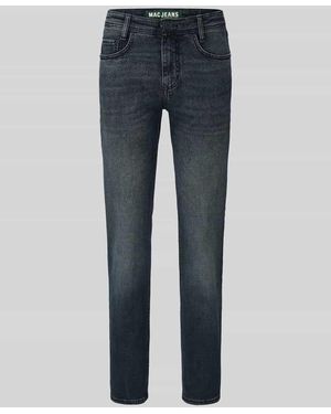 M·a·c Straight Fit Jeans aus Baumwoll-Mix Modell 'ARNE' - Blau