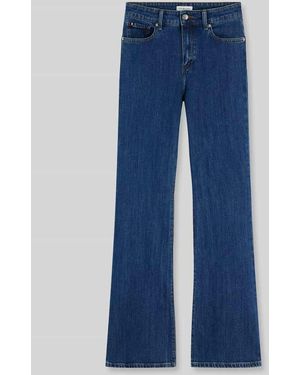 Tommy Hilfiger Bootcut-Jeans aus Baumwoll-Mix - Blau