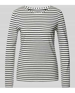 Ouí Longsleeve Mit U-Boot-Ausschnitt Modell 'Sumiko' - Grau