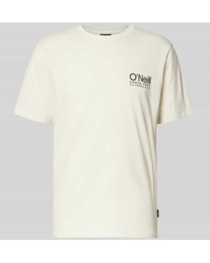 O'neill Sportswear T-Shirt mit Logo-Print und Rundhalsausschnitt - Natur