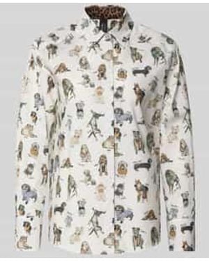 Marc Cain Overhemdblouse Met Knoopsluiting - Grijs
