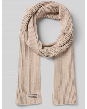 Calvin Klein Schal aus Baumwoll-Kaschmir-Mix - Natur