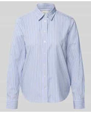 GANT Blouses Lange Mouw - Blauw