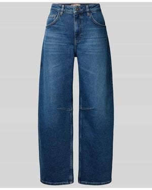 Mos Mosh Barrel Jeans im 5-Pocket-Design Modell 'Tess' - Blau