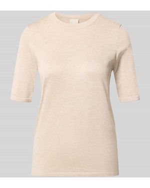 Ichi Regular Fit Pullover in Strick-Optik Modell "LULS" - Natur