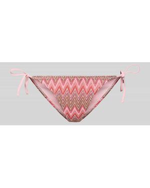 Pieces Bikinihose mit seitlicher Schnürung Modell 'ADA' - Pink