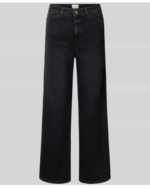 Closed Wide Fit Jeans aus Baumwoll-Mix Modell 'Wera' - Schwarz