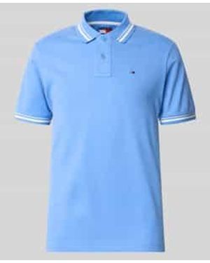 Tommy Hilfiger Regular Fit Poloshirt Van Puur Katoen - Blauw