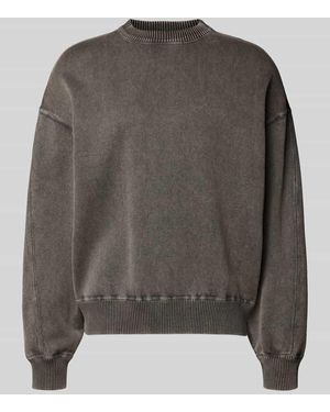 ANNARR Pullover mit Rundhalsausschnitt Modell 'ANDOR' - Grau