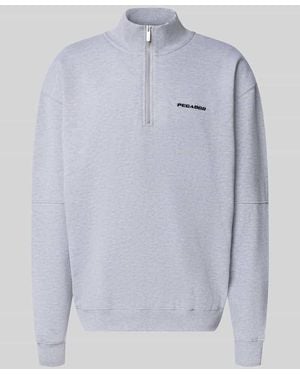 PEGADOR Relaxed Fit Sweatshirt aus Baumwoll-Mix - Blau