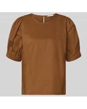 Fynch-Hatton Blouses Korte Mouw - Bruin
