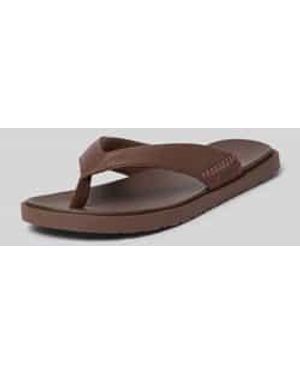 UGG Teenslippers Met Labeldetail - Bruin