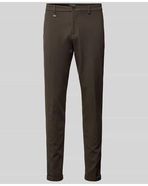 Antony Morato Super Skinny Fit Anzughose Mit Bügelfalten - Grau
