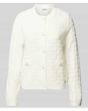 ZABAIONE Strickcardigan Mit Strukturmuster - Natur
