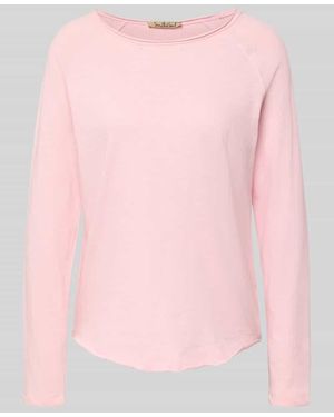 Smith & Soul Longsleeve mit Rundhalsausschnitt - Pink