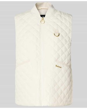 Barbour Regular Fit Steppweste mit Label-Applikation Modell ́ROSALIE` - Natur